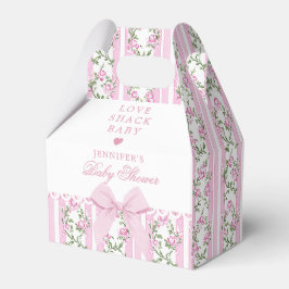Love Shack Baby Coquette Bow Floral Baby Shower Geschenkschachtel
