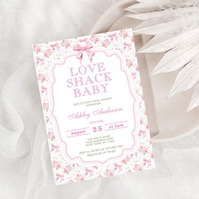 Love Shack Baby shower Invitation (Créateur téléchargé)
