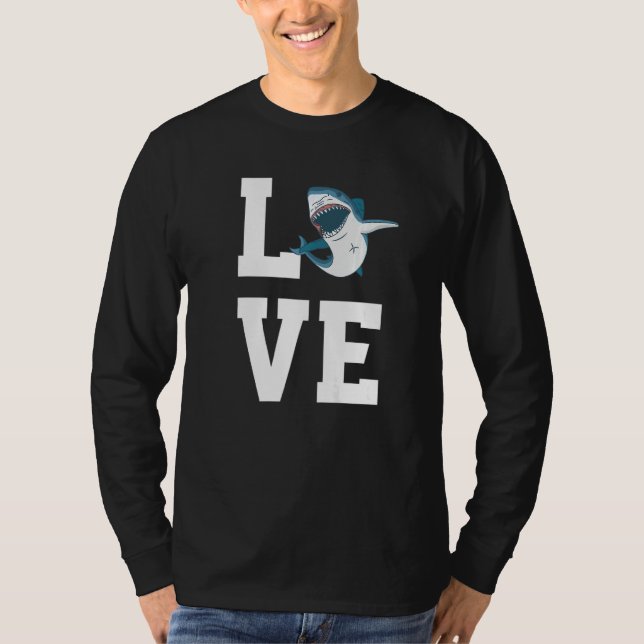 Love Sharks Outfit Shark  Sea Animal T-Shirt (Vorderseite)