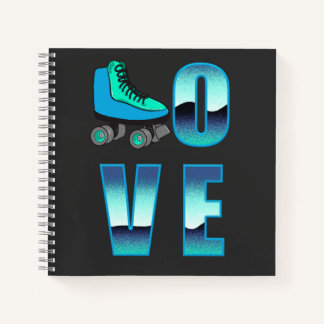 Love Skating Double Sided Journal Notebook Notizbuch