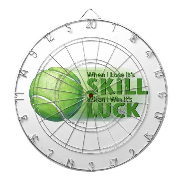 Love Skill Win Tennis Ball Dartscheibe (vorne)