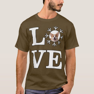 Love Snowflake Dog Pembroke Welsh Corgi T-Shirt