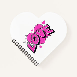LOVE Spiralblock Notizbuch