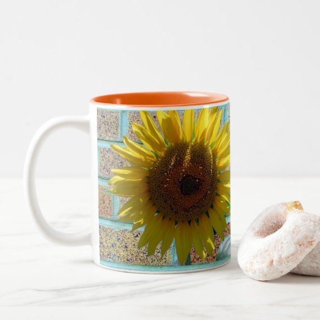 Love Sunflower Mug (Avec donut)