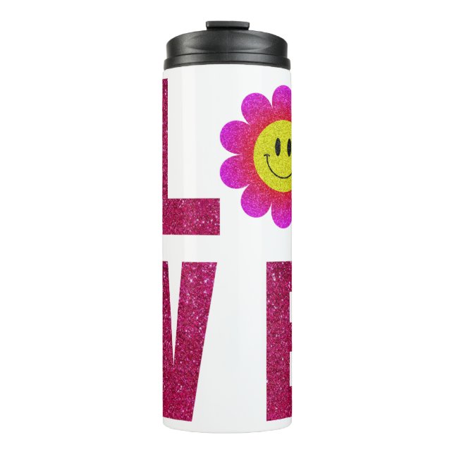Love Sunflower Thermosbecher (Vorderseite)