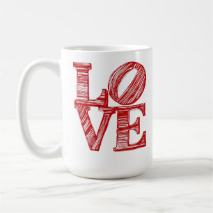 LOVE-Tasse, Valentinstag-Geschenk Kaffeetasse