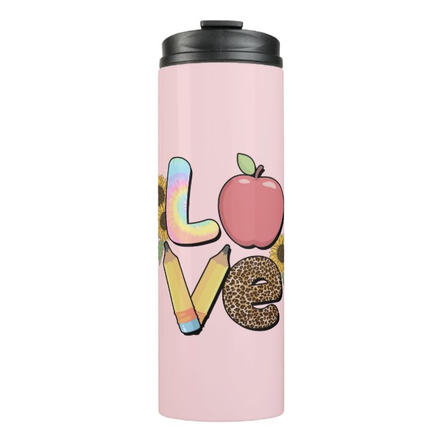 Love Teacher and Student Thermosbecher (Vorderseite)