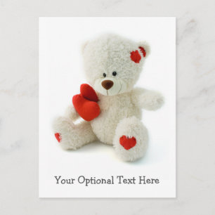 Love Teddy carte postale personnalisée