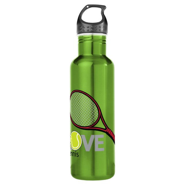 Love tennis edelstahlflasche (Vorderseite)