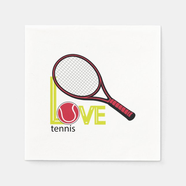 Love tennis serviette (Vorderseite)
