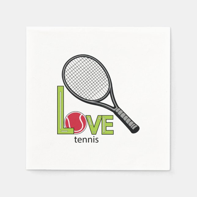 Love tennis serviette (Vorderseite)