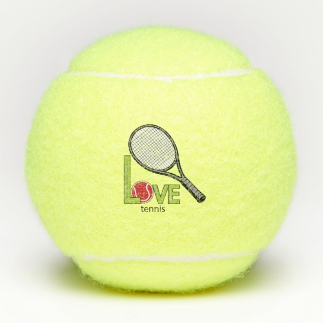 Love tennis tennisbälle (Vorderseite)