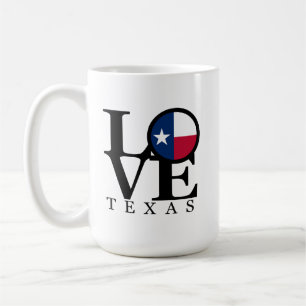 LOVE Texas 15oz Mug White