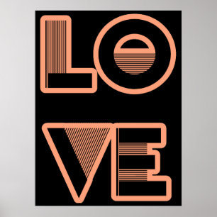 LOVE text design, art déco style (n'importe quelle