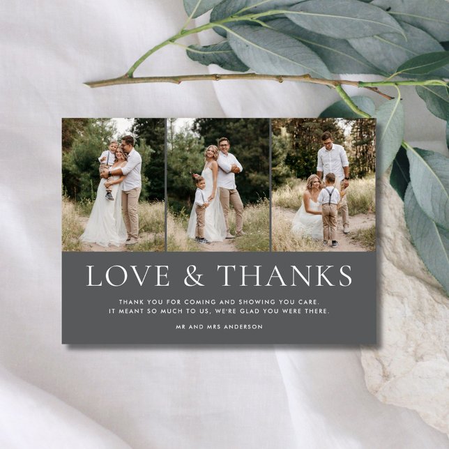 Love Thanks 3 Mariage photo Merci (Love Thanks 3 Photo Wedding Thank You)