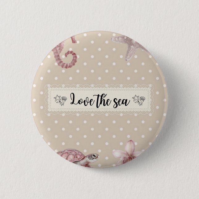 Love the Sea Button (Vorderseite)