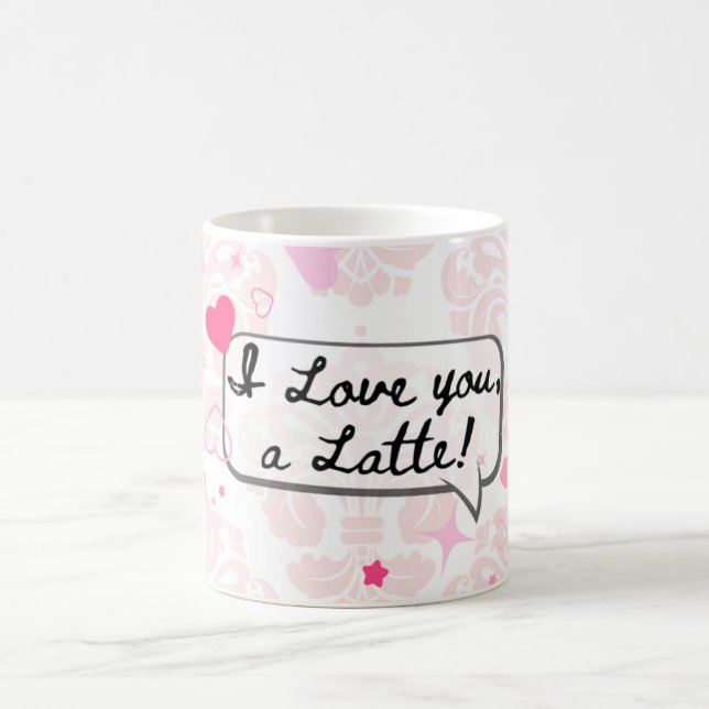 Love themed coffee mug with hearts kaffeetasse (Mittel)