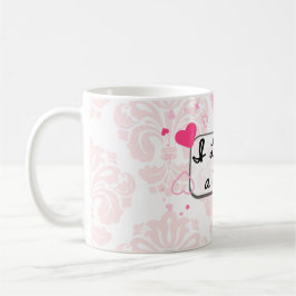 Love themed coffee mug with hearts kaffeetasse