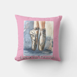 Love to Dance Ballet Pillow Kissen