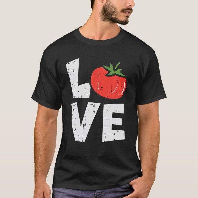 Love Tomato Gardening Vegetable Plant Gardener Men T-Shirt (Vorderseite)