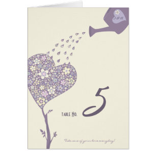 LOVE TREE Hochzeitstisch Nummer Karte