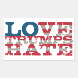 Love Trump Hate Sticker