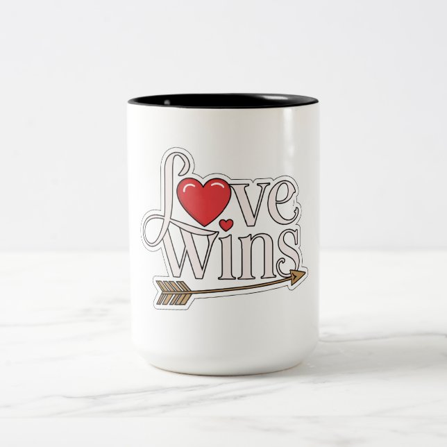 Love Twins - Mug à deux tons (15 oz) (Centre)