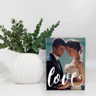 Love Typographie Photo et nom Bloc photo