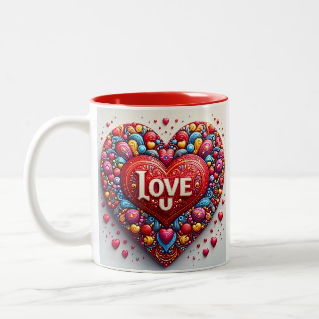 'Love U' mug (Gauche)