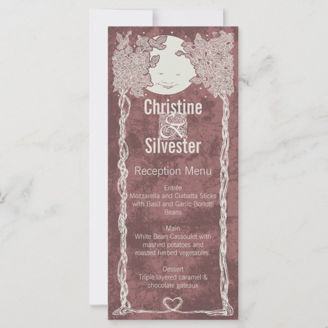 Love Under the Stars, menu et programme (Devant)