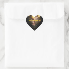 Love unites us Herz-Aufkleber