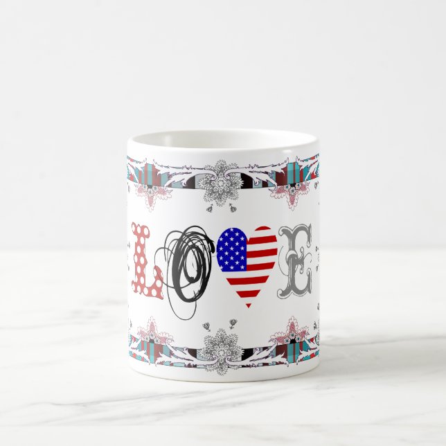 Love USA Kaffeetasse (Mittel)