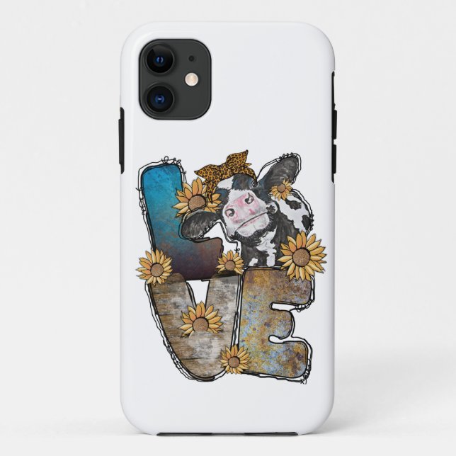 Love Vaches Coque-Mate coque iphone (Dos)