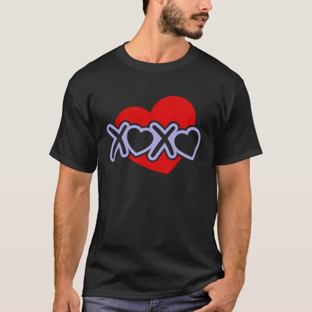 Love Valentine s Day Couple Relationship Heart  In T-Shirt (Vorderseite)