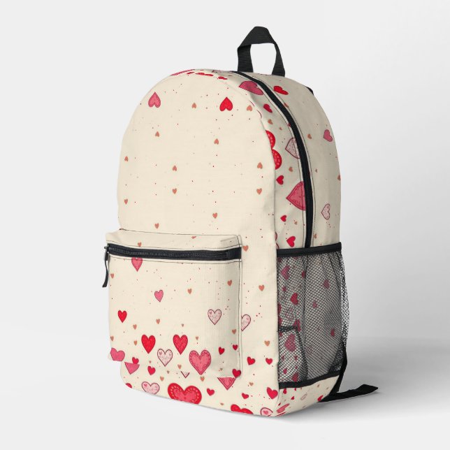 Love Valentines Coeurs Mariage - Sac à dos (Coin arrière droit)