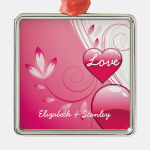 Love Valentine's Day coeurs tournois ornement pers