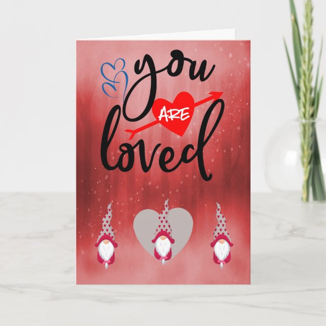 Love Vater Valentine from Children Karte (Vorderseite)