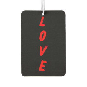 LOVE Vertikale Typografie Autolufterfrischer