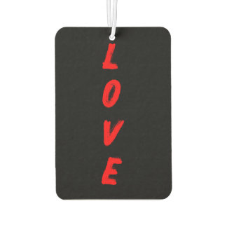 LOVE Vertikale Typografie Autolufterfrischer