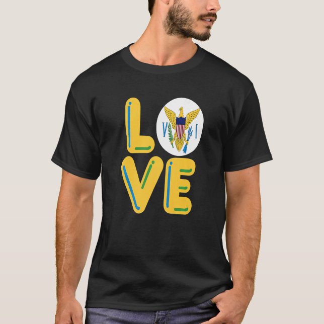 LOVE  Virgin Islands T-Shirt (Vorderseite)