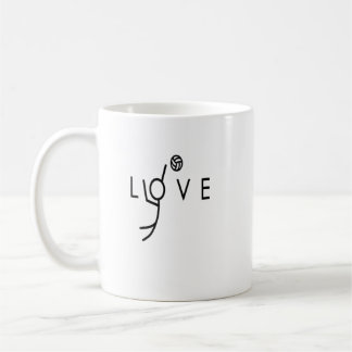 Love Volleyball Design  Teen Girls Volleyball  Kaffeetasse