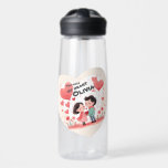 love water bottle trinkflasche<br><div class="desc">Celebrate true love with this charming design featuring a cartoon boy and girl holding a heart. With the sweet message "You hold my heart, Olivia", this romantic illustration makes the perfect gift for Valentine’s Day, anniversaries, or just because. Whether you’re customizing it for your partner or giving it as a...</div>