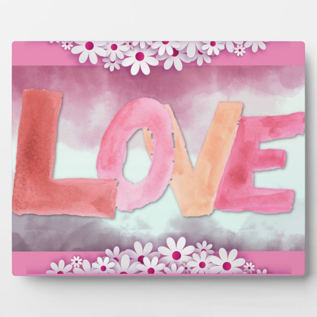 Love:WaterColor Fotoplatte (Vorderseite)