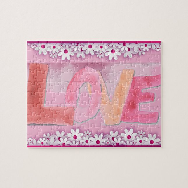 Love : WaterColor Jigsaw Puzzle (Horizontal)