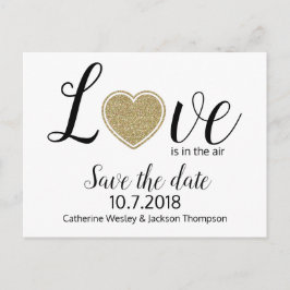 Love Wedding Enregistrer la date Carte postale