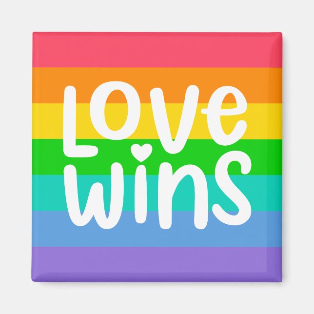 Love Wins Magnet (Vorne)