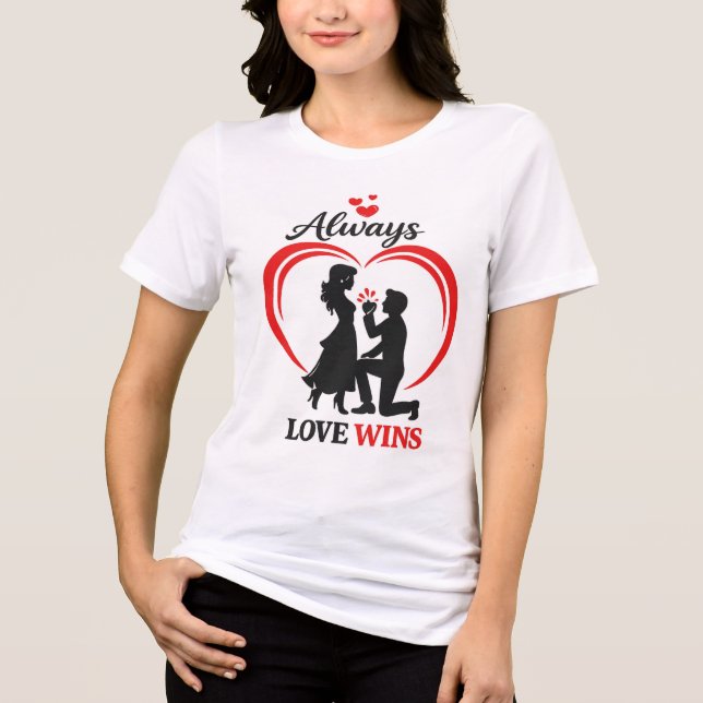Love Wins Soft Tri-Blend Women Tee (Vorderseite)