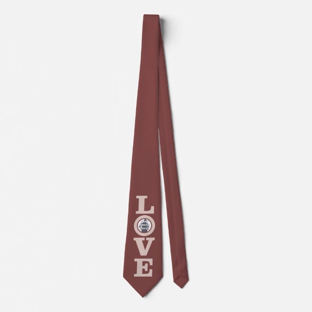 LOVE with YOUR FOTO CUSTOM Krawatte (Vorderseite)