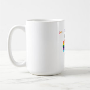 Love Without Limits - Rainbow Heart with Infinity Kaffeetasse