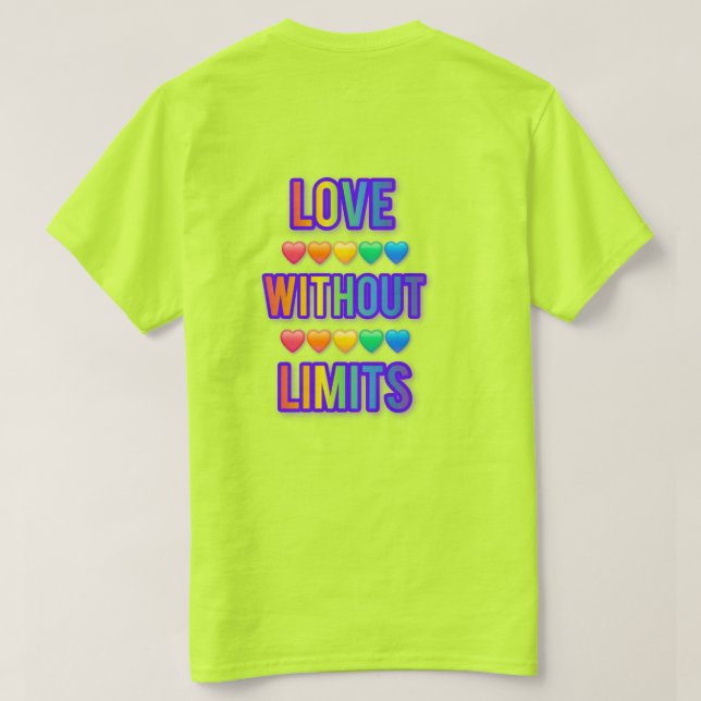 love without limits romantic quote love typT-Shirt T-Shirt (Design Rückseite)